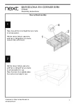 Предварительный просмотр 4 страницы Next BARCELONA RH CORNER BRN 976648 Assembly Instructions