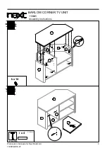 Предварительный просмотр 10 страницы Next BARLOW CORNER TV UNIT 118685 Assembly Instructions Manual