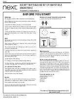 Preview for 3 page of Next BECKETT M96260 Assembly Instructions Manual