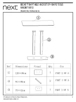 Preview for 4 page of Next BECKETT M96260 Assembly Instructions Manual