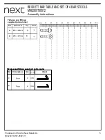 Preview for 5 page of Next BECKETT M96260 Assembly Instructions Manual