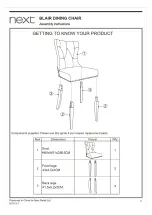 Предварительный просмотр 4 страницы Next BLAIR Assembly Instructions Manual