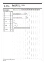 Предварительный просмотр 5 страницы Next BLAIR Assembly Instructions Manual