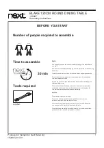 Preview for 2 page of Next BLAKE 152487 Assembly Instructions Manual