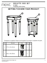 Preview for 4 page of Next BRIGITTE 819052 Assembly Instructions