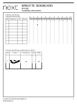 Preview for 5 page of Next BRIGITTE 875200 Assembly Instructions Manual