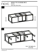 Preview for 6 page of Next BRIGITTE 875200 Assembly Instructions Manual