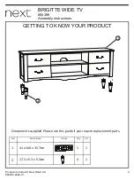 Предварительный просмотр 4 страницы Next BRIGITTE 894356 Assembly Instructions Manual