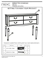 Предварительный просмотр 4 страницы Next BRIGITTE M22214 Assembly Instructions Manual