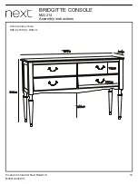 Предварительный просмотр 8 страницы Next BRIGITTE M22214 Assembly Instructions Manual