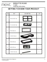 Предварительный просмотр 5 страницы Next BRIGITTE T15867 Assembly Instructions Manual