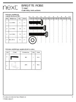 Предварительный просмотр 6 страницы Next BRIGITTE T15867 Assembly Instructions Manual