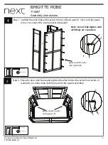 Предварительный просмотр 7 страницы Next BRIGITTE T15867 Assembly Instructions Manual