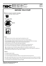 Preview for 2 page of Next BRONX 129892 Assembly Instructions Manual