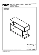 Preview for 2 page of Next BRONX 184956 Assembly Instructions Manual