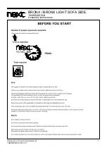 Preview for 3 page of Next BRONX 184956 Assembly Instructions Manual