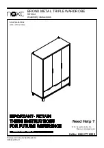 Предварительный просмотр 1 страницы Next BRONX 501044 Assembly Instructions Manual