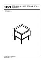 Предварительный просмотр 10 страницы Next BRONX 902485 Assembly Instructions Manual