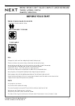 Предварительный просмотр 4 страницы Next BRONX C38734 Assembly Instructions Manual