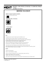 Preview for 2 page of Next BRONX CHEVRON T10404 Assembly Instructions Manual