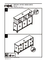 Предварительный просмотр 9 страницы Next BRONX LARGE SIDEBOARD Assembly Instructions Manual