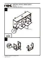 Предварительный просмотр 10 страницы Next BRONX LARGE SIDEBOARD Assembly Instructions Manual