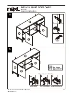 Предварительный просмотр 13 страницы Next BRONX LARGE SIDEBOARD Assembly Instructions Manual