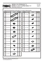 Предварительный просмотр 4 страницы Next BRONX LIGHT SUPERWIDE TV 182675 Assembly Instructions Manual