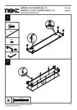 Предварительный просмотр 7 страницы Next BRONX LIGHT SUPERWIDE TV 182675 Assembly Instructions Manual