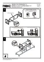 Предварительный просмотр 9 страницы Next BRONX LIGHT SUPERWIDE TV 182675 Assembly Instructions Manual