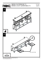 Предварительный просмотр 11 страницы Next BRONX LIGHT SUPERWIDE TV 182675 Assembly Instructions Manual