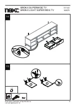 Предварительный просмотр 13 страницы Next BRONX LIGHT SUPERWIDE TV 182675 Assembly Instructions Manual