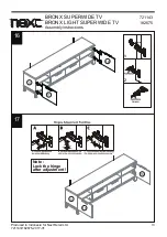 Предварительный просмотр 14 страницы Next BRONX LIGHT SUPERWIDE TV 182675 Assembly Instructions Manual