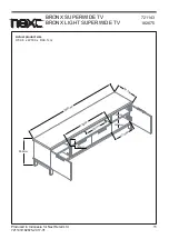 Предварительный просмотр 16 страницы Next BRONX LIGHT SUPERWIDE TV 182675 Assembly Instructions Manual