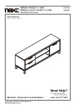 Next BRONX LIGHT WIDE TV UNIT 808506 Assembly Instructions Manual preview