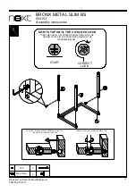 Preview for 6 page of Next BRONX METAL SLIM BS 554153 Assembly Instructions Manual