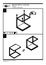Preview for 8 page of Next BRONX METAL SLIM BS 554153 Assembly Instructions Manual