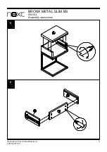 Preview for 10 page of Next BRONX METAL SLIM BS 554153 Assembly Instructions Manual