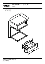 Preview for 14 page of Next BRONX METAL SLIM BS 554153 Assembly Instructions Manual