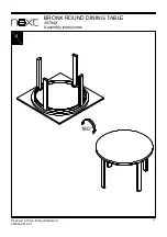 Preview for 9 page of Next BRONX ROUND DINING TABLE 307948 Assembly Instructions Manual