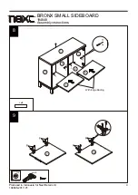 Предварительный просмотр 10 страницы Next BRONX SMALL SIDEBOARD 194648 Assembly Instructions Manual