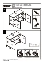 Предварительный просмотр 11 страницы Next BRONX SMALL SIDEBOARD 194648 Assembly Instructions Manual