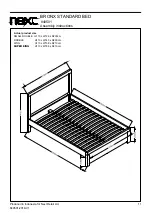 Предварительный просмотр 12 страницы Next BRONX STANDARD BED 840501 Assembly Instructions Manual