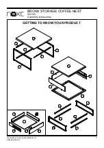 Предварительный просмотр 3 страницы Next BRONX STORAGE COFFEE NEST 924125 Assembly Instructions Manual