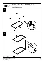 Предварительный просмотр 6 страницы Next BRONX STORAGE COFFEE NEST 924125 Assembly Instructions Manual