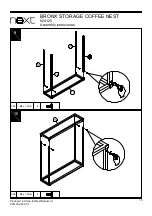 Предварительный просмотр 11 страницы Next BRONX STORAGE COFFEE NEST 924125 Assembly Instructions Manual