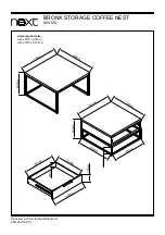 Предварительный просмотр 18 страницы Next BRONX STORAGE COFFEE NEST 924125 Assembly Instructions Manual