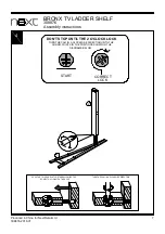 Preview for 8 page of Next BRONX TV LADDER SHELF 308876 Assembly Instructions Manual