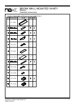 Preview for 4 page of Next BRONX WALL MOUNTED VANITY 890910 Assembly Instructions Manual