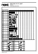 Предварительный просмотр 4 страницы Next BROOKLYN 680391 Assembly Instructions Manual